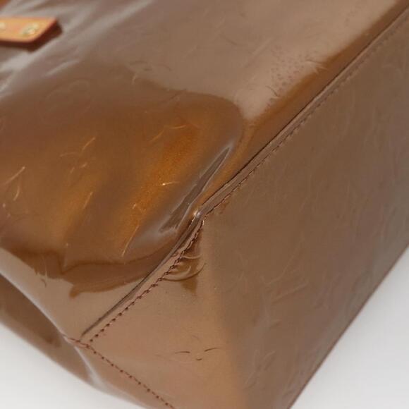 LOUIS VUITTON Monogram Vernis Reade PM Hand Bag Bronze M91146 - Picture 9 of 16